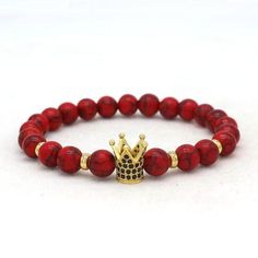 Red Cute Imperial Crown Charm Bracelets From Touchy Style Outfit Accessories | Cute Phone Cases |Casual Shoes| Cool Backpack| Charm Jewelry| Simple Cheap Watches, and much more. Reminder Bracelets, Bracelets Outfit, Imperial Crown, Crown Charm, Fancy Rings, Gold Bracelets, Bracelet Women