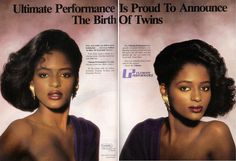 Ultimate Performance relaxer ad 80s Hair Tutorial, Black Hair History, Black Grandma, Vintage Black Women, Hair History, Beauty Ads, Black Glamour