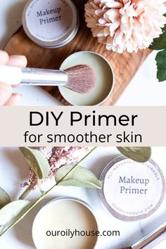 Smooth Skin Makeup, Diy Makeup Primer, Diy Primer, Natural Beauty Recipes, Homemade Cosmetics