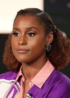 Issa Rae Hairstyles, Textured Hairstyles, Natural Hair Styles For Black, Hair Styles For Black Women, Issa Rae, Styles For Black Women, Natural Black Women, 4c Natural Hair, Short Natural Hair