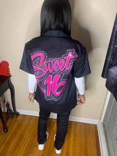 Dickie Birthday Outfit, Birthday Dickies Outfit, Pisces Birthday Pants, Custom 2 Piece Birthday Outfit, Birthday Outfit Custom, Sweet 16 Airbrush Outfits, Airbrush Dickies Outfit, Dickies Birthday Outfit, 16th Birthday Outfits Black Women