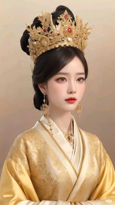 Yaorenmao Ririchiyo, Chinese Fancy Dress, Traditional Asian Dress, Royal Crown Jewels, Chinese Princess, Hair Quiz, Ancient Beauty, Dress Design Sketches, Hair Up Styles