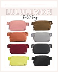 Lululemon Waist Bag, Women Belt Bag, Lululemon Bags Aesthetic, Lululemon Bum Bag, Lululemon Belt Bag Colors, How To Style A Belt Bag, Womens Belt Bag, Best Belt Bag, Best Belt Bag For Women