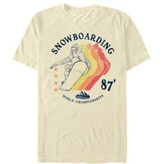 Shirt Design Inspiration, Aesthetic Shirts, Men's Graphic T Shirt, Snowboards, Winter Olympics, Vintage Graphic, Slim Fit Shorts, Retro Tshirt, Direct To Garment Printer