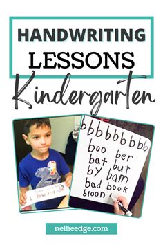 handwriting lessons for children to learn how to write and use them as an interactive activity