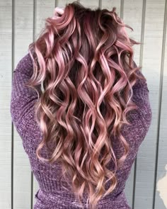 Hair Color Ideas For Brunettes Balayage, Gold Balayage, Rose Gold Balayage, Gold Hair Colors, Ros Gold, Hair Color Rose Gold, Balayage Color, Hair Styler, Balayage Brunette