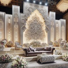 Arabian Wedding Decoration, Pakistani Wedding Stage Decor, Pakistani Stage Decor, Arabian Night Decor Themed Weddings, Wedding Stage Pakistani, Arabian Backdrop, Reception Backdrop, Home Hall Design, Wedding Reception Backdrop