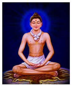 there is a man that is sitting in the lotus position