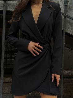 Lapel Dress, Stylish Dresses For Girls, Online Fashion Store, Sleeve Bodycon Dress, Long Sleeve Bodycon, Dress Elegant, Long Sleeve Bodycon Dress, Online Fashion Stores, Long Sleeve Mini