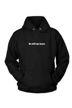 Be Still My Heart Hoodie Cozy up with our teasing hoodie to keep you warm.   Wear whenever, use forever   Be ready to fall in love!     50/50 cotton/poly fleece Air jet yarn for a soft, pill-resistant finish with two-ply hood Front Pouch Pocket. Made in the USA    Size (Unisex):  S – 18” Chest  M – 20” Chest  L – 21” Chest  XL – 23” Chest  2XL – 24” Chest  3XL – 26” Chest  4XL – 28” Chest  5XL – 30” Chest     ❥ If you aren’t in love with your purchase, just let us know! Guy Hoodie, Heart Hoodie, Right Time, Be Still