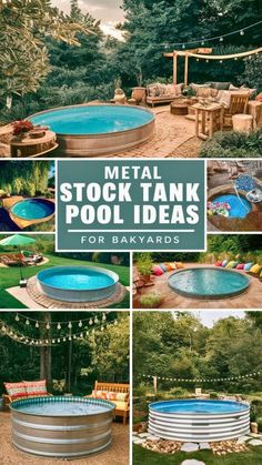 metal stock tank pool ideas for backyards that are easy to build and fun to use