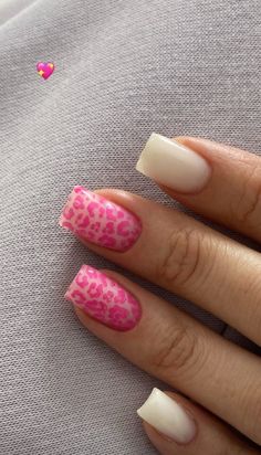 Xs Gel X Nails, Nails Pink Leopard, Leopard Nails Pink, Pink Leopard Nails, Nails Leopard, Work Nails, Leopard Nails, Classy Acrylic Nails