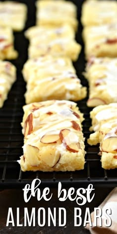 the best almond bar recipe is easy to make and tastes just as good as it looks