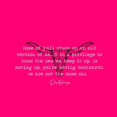 a pink background with a quote on it