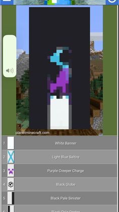 an image of a computer screen with the text,'minecraft light blue soldier purple creep