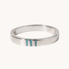 Turquoise Band Ring | T.Skies Jewelry Infinity Band Ring, Simple Silver Ring, Minimalist Silver Ring, Basement Decorating, Gallery Jewelry, Infinity Band, Silver Rings Simple, Outfit Shop, Sterling Silver Rings Bands