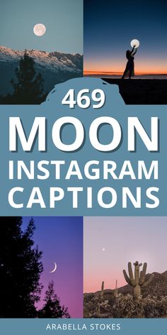 the cover of 469 moon instagram captions