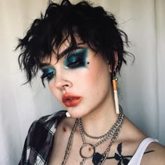 90's Makeup, Goth Makeup Looks, Goth Makeup Tutorial, Milk Moisturizer, Egirl Makeup, Welcome To The Dark Side, Punk Makeup, Vegan Milk