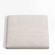 a plain linen sheet on a white background