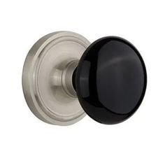 an image of a black door knob