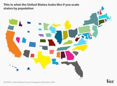 the united states looks like if you scale by population