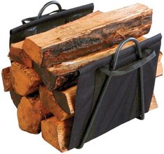 buy log racks at cheap rate in bulk. wholesale & retail fireplace goods & accessories store. Firewood Racks, Log Carrier, Log Home Interiors, Log Home Plans, Firewood Logs, Black Fireplace, Fireplace Logs, Wood Pile, Firewood Rack