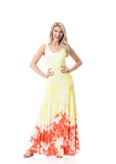 Sunrise Halter Maxi Dress – Diva's Den Fashion Halter Maxi Dress, Halter Maxi, Halter Maxi Dresses, Dress With Tie, Yellow Orange, Xl Dress, Dress Length, Sleeveless Dress, Full Length