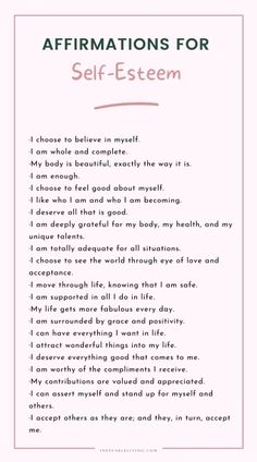 Daily Affirmations To Love Yourself, Strong Mind Affirmations, Self Care Positive Affirmations, Self Love Positive Affirmations, Quote About Self Confidence Positive Affirmations, Daily Affirmations About Self Love, Positive Affirmation Self Love, Self Confidence Affirmation Quotes, Daily Affirmations For Self Worth