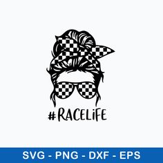 a black and white photo with the words racelife on it