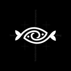 an image of a fish on a black background with the word soul in it's center