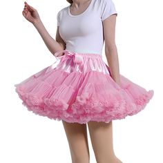 PRICES MAY VARY. SIZE：Elastic waist stretches 20-43inches，Length is 16 inches. Puffy Tutu Skirt：Two layers special pleated soft tulle+one Layer soft satin lining,The skirt have an adjustable waist.Satin ribbon bow at waist outside is just for decoration. Easy to Care：Easy Hand Wash or Machine Washable in Cold Water Occasion:Made of luxury lace satin and tulle just as the bloom fancy flowers. Each piece is carefully made by hand. Fit for wedding, ceremony, party or prom, Halloween, Cosplay, Cockt Tutu Skirt Outfit, Poofy Skirt, Transgender Outfits, Pink Tutu Skirt, Petticoat Skirt, 2000s Clothing, Fancy Flowers, Frilly Dresses, Satin Ribbon Bow