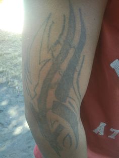 a person with a tattoo on their arm