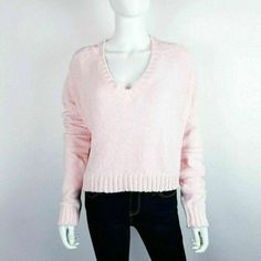 Make+Model Women's Pink Fuzzy Ribbed Knit Cropped V-Neck Slouchy Sweater Size M Buy With Confidence, We Stand Behind All Our Products! Type: Sweaters Style: Pullover Materials: 97% Polyester, 3% Other Size: M Measurements (Approximate; Laying Flat) Bust: 25 Length: 19 Condition: New With Tags Inventory #: G60 Fast Shipping! Pink Textured Knit V-neck Sweater, Pink Stretch V-neck Sweater, Trendy V-neck Cropped Sweater For Layering, Fitted V-neck Loungewear Sweater, Trendy V-neck Cropped Sweater For Winter, Pink V-neck Sweater For Loungewear, Casual V-neck Cropped Sweater For Winter, Cozy Knit Stretch V-neck Sweater, Winter Ribbed V-neck Cropped Sweater