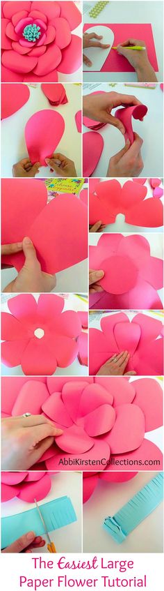 how to make paper flowers that look like petals