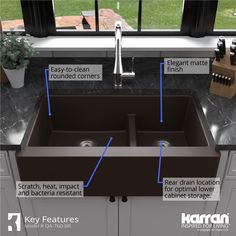 an image of a kitchen sink with instructions