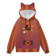 !! THIS ITEM MAY BE LATE. I DO NOT CONTROL THE SHIPPING !! Cute cat ear decoration and high quality printing make it a very fashionable and special hoodie, provide much fun.  Fabric: Scuba(95% polyester and 5% spandexspanli> Regular fit Long sleeve,decorative ears, kangaroo pocket Fabric weight: 230g/mspanli> Eclipse Costume, Eclipse Sams, Lgbtq Outfit, Text Emotes, Ear Decoration, Eclipses Art, Moon Hoodie, Saved Pictures, Dead Plate