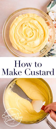 how to make custard in a glass bowl