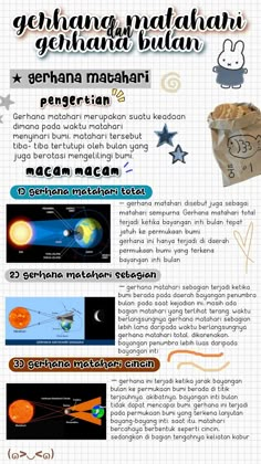 an info sheet showing the different types of stars and planets in each region, including earth