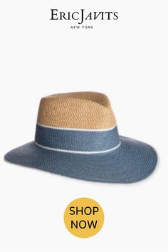 Whether you're looking for a womens packable hat or an eye-catching womens straw fedora, we have a one-of-a-kind design that will bring a subtle sense of femininity and bold style to your wardrobe this season. Shop at ericjavits.com Summer Headwear, Packable Hat, Straw Fedora, Vintage Inspired Outfits, Summer Ready