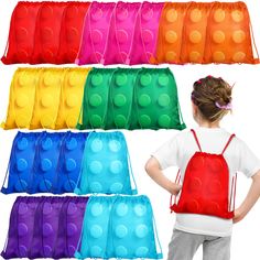 PRICES MAY VARY. Building Block Party Favor Bag: you will have 24 drawstring brick block bags, a total of 8 colors, red, blue, green, yellow, orange, purple, pink, light blue, 3 for each color, to meet the needs of building blocks themed parties, and they can also be applied as prizes for school games and activities Quality and Reusable: these building blocks birthday bags are made of density polyester material, safe, lightweight, but sturdy and strong, will not tear or break easily; The designs Lego Party Favors, Block Birthday Party, Lego Themed Party, Unique Party Themes, Bags For Kids, Lego Birthday Party, Birthday Bag, Lego Birthday, Kids Party Themes