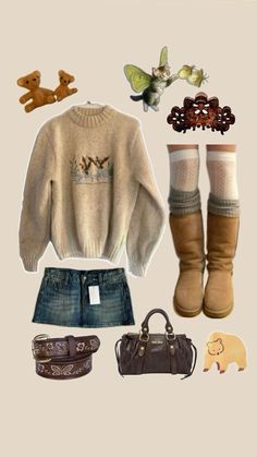 Cozycore Aesthetic Outfits, Harry Potter World Outfit Summer, Cute Early Fall Outfits, Halloweentown Outfit, Style Bundle Inspiration, Early 2000s Fall Fashion, 70s Fall Outfits, Accessorized Outfits, Fall Outfits Aesthetic Vintage