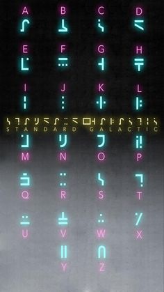 a computer keyboard with neon letters on it