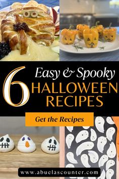 six halloween recipes for kids and adults to make with their own hands on the table