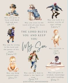 a poster with the words and pictures of children in different colors, sizes and shapes