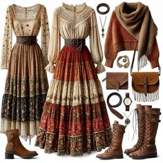 Scarlett Darkness Clothing, Fall Whimsical Outfit, Winter Outfits Cottagecore, Folk Aesthetic Outfit, Cottagecore Winter Outfits, Dark Cottagecore Fashion, Rok Outfit, Best Winter Outfits, Cottagecore Outfits