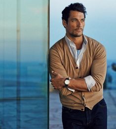 David Gandy Style, David James Gandy, David James, Men Photoshoot, David Gandy, Gentleman Style, Oxford Shirt