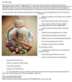 Spell Balls, Diy Witch, Witch Crafts