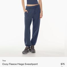 Nwt Aritzia Mega Sweatpant, Size Extra Small, Color Ink Navy Aritzia Sweatsuit, Aritzia Sweatpants, Melina Pants, Melina Pant, Boyfriend Sweatpants, Xmas 2024, Blue Sweatpants, Aritzia Pants, Wide Leg Sweatpants