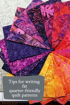 Discover the secrets to writing fat quarter-friendly quilt patterns. Learn tips for dealing with quilt math, organization, and more! Quilt Math, Quilting Math, Fat Quarter Quilt Pattern, Math Organization, Tips For Writing, Types Of Patterns, Fat Quarter Quilt, Sewing Blogs