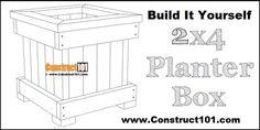 the build it yourself planter box is shown